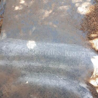 KRUGER Jacob Petrus 1884-1962