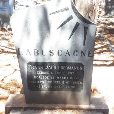 LABUSCAGNE Frans Jacob Hermanus 1897-1972