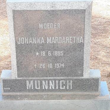 MUNNICH Johanna Margaretha 1895-1974