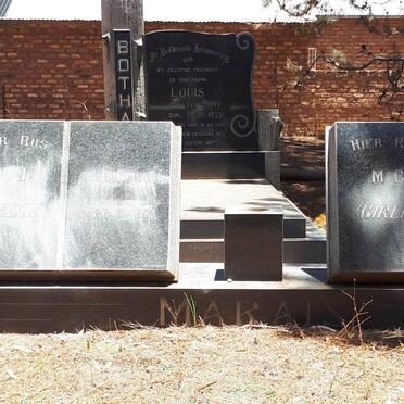 MARAIS A.J. 1902-1974 &amp; M.C. VERMAAK 1904-1981