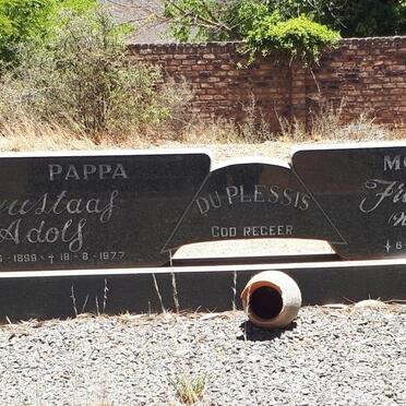 PLESSIS Gustaaf Adolf, du 1899-1977 &amp; Francisca VAN ROOY 1903-1973