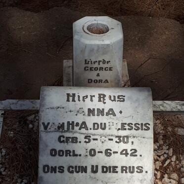 PLESSIS Anna, du 1930-1942