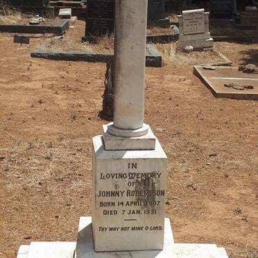 ROBERTSON Johnny 1907-1931