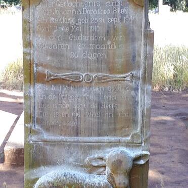 STEYN Elsie Johanna Dorathea nee DE KLERK 1849-1910