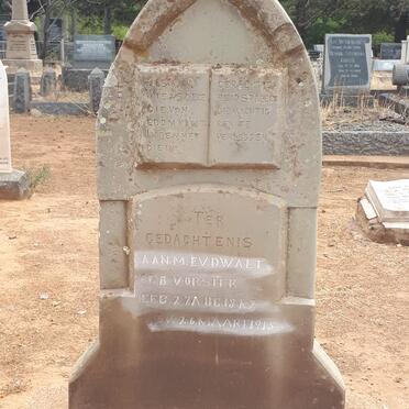 WALT M.E., v.d. nee VORSTER 1842-1915