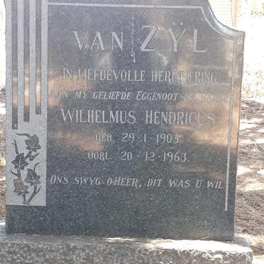 ZYL Wilhelmus Hendricus, van 1905-1963