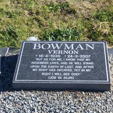BOWMAN Vernon 1936-2007