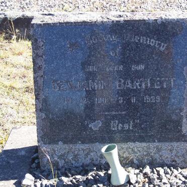 BARTLETT Benjamin 1911-1929