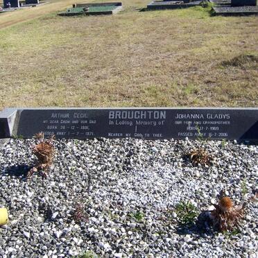 BROUGHTON Arthur Cecil 1901-1971 &amp; Johanna Gladys 1909-2006
