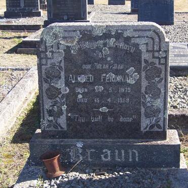 BRAUN Alfred Ferdinand 1879-1959