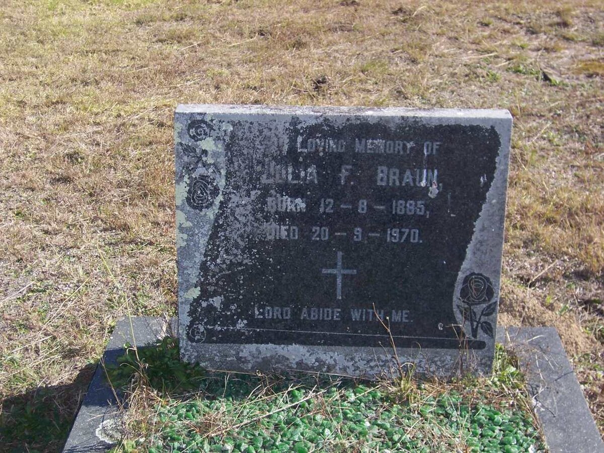 BRAUN Julia F. 1885-1970