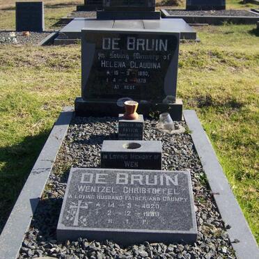 BRUIN Wentzel Christoffel, De 1920-1980 &amp; DE BRUIN Helena Claudina 1890-1979 :: FUTTER Joce Ann