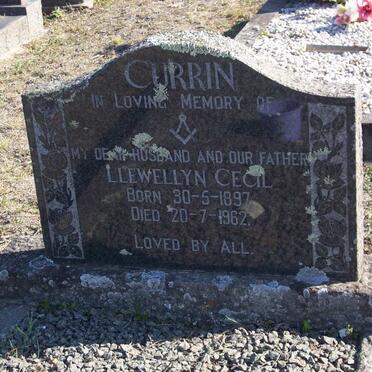 CURRIN Llewellyn Cecil 1897-1962