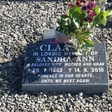 CLAASEN Sandra Ann 1962-2010