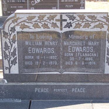EDWARDS William Henry 1892-1973 &amp; Margaret Mary FLANAGAN 1886-1974