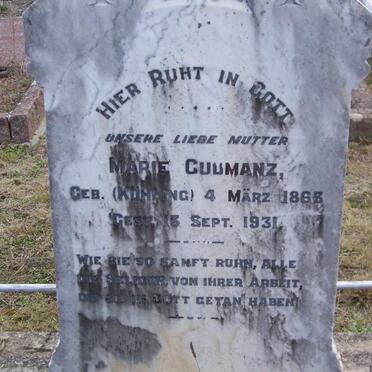 GUDMANZ Maria nee KUHLING 1863-1931