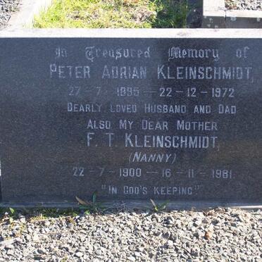 KLEINSCHMIDT Peter Adrian 1895-1972 &amp; F. T. 1900-1981