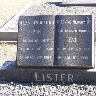 LISTER Alan Woodford 1905-1984 &amp; Eve 1907-1999