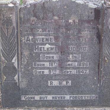 LUDWIG Alwiene Charlotte Helene nee MULLER 1886-1942