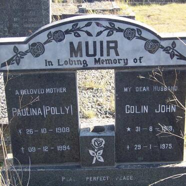 MUIR Colin John 1919-1975 &amp; Paulina 1908-1994 &amp;