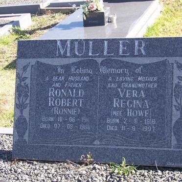 MULLER Ronald Robert 1911-1988 &amp; Vera Regina HOWE 1916-1997