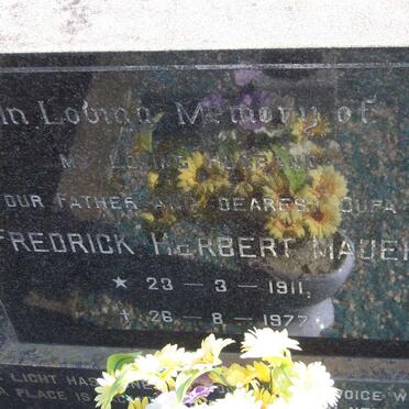 MAUER Fredrick Herbert 1911-1977