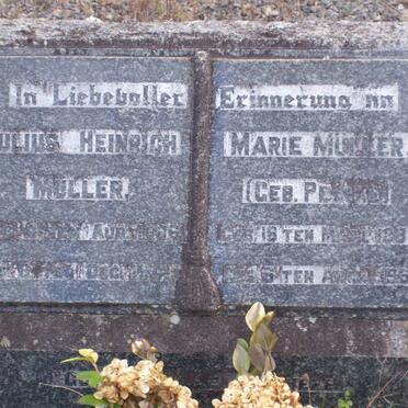 MULLER Julius Heinrich 1886-1941 &amp; Marie PEINKE 1887-1965