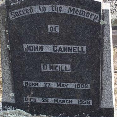 O'NEILL John Cannell 1888-1958