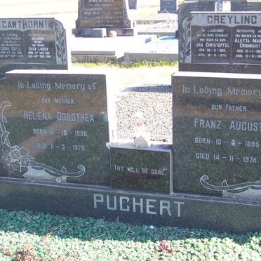 PUCHERT Frans August 1895-1974 &amp; Helena Dorothea 1900-1975