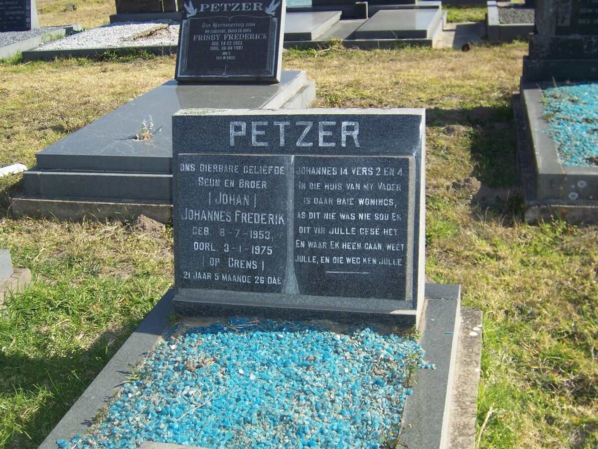 PETZER Johannes Frederik 1953-1975