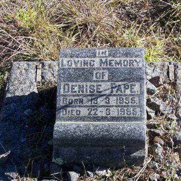 PAPE Denise 1955-1955