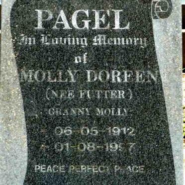 PAGEL Molly Doreen nee FUTTER 1912-1997