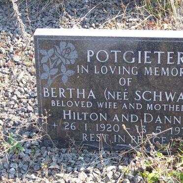 POTGIETER Bertha nee SCHWARZ 1920-1971.
