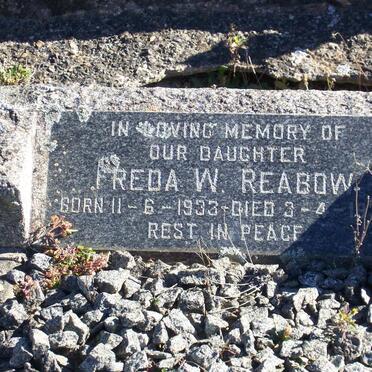 REABOW Freda W. 1933-1937