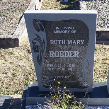 ROEDER Ruth Mary 1938-2005