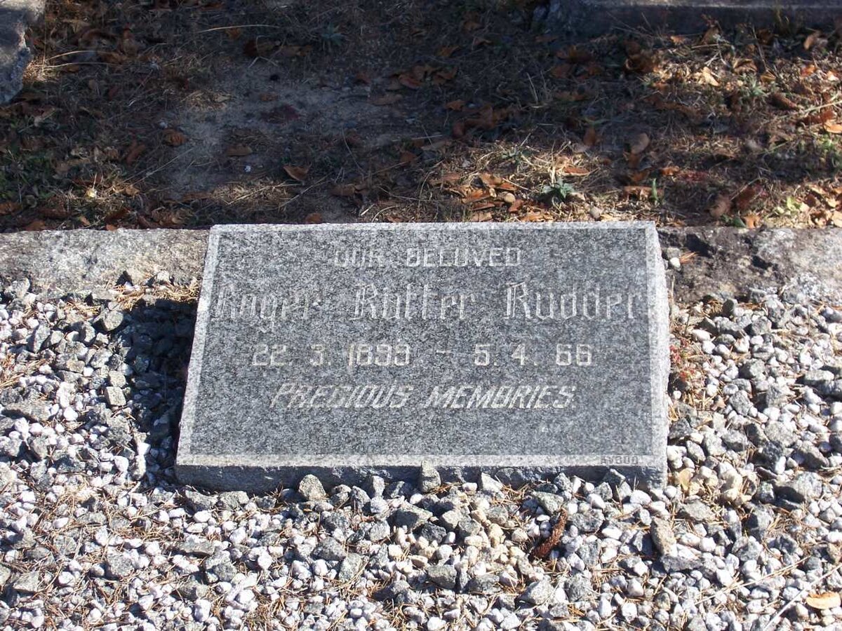 RUDDER Roger Rutter 1899-1966
