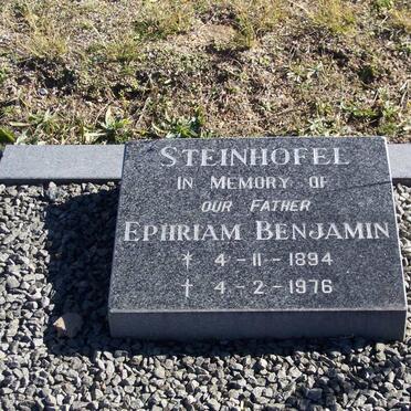 STEINHOFEL Ephriam Benjamin 1894-1976