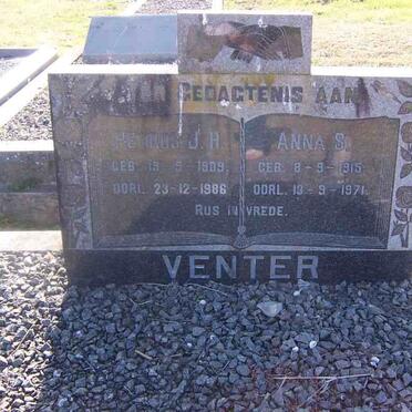 VENTER Petrus J.H. 1909-1986 &amp; Anna S. 1915-1971