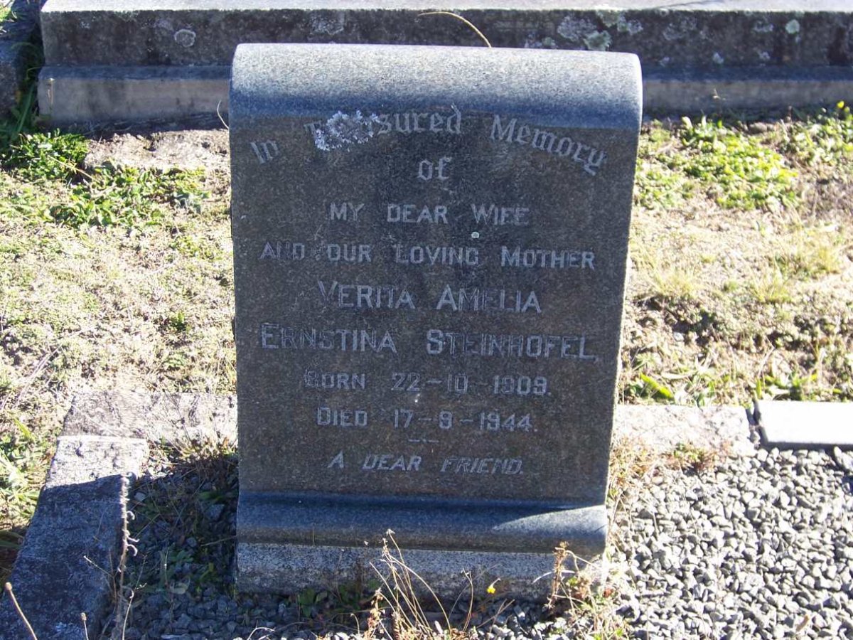 STEINHOFEL Verita Amelia Ernstina 1909-1944