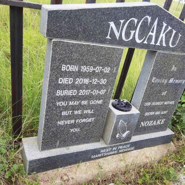 NGCAKU Nozake 1959-2016
