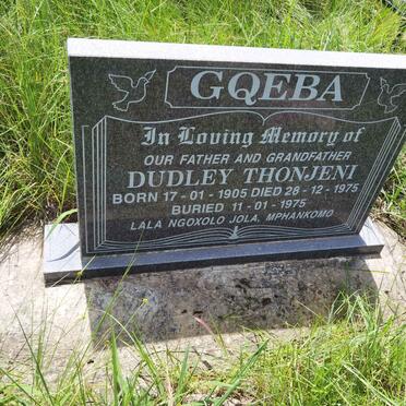 GQEBA Dudley Thonjeni 1905-1975