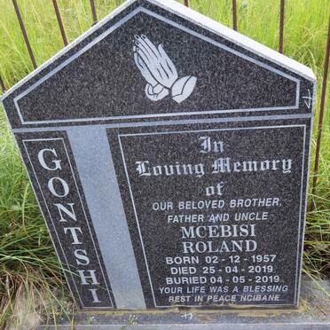 GONTSHI Mcebisi Roland 1957-2019