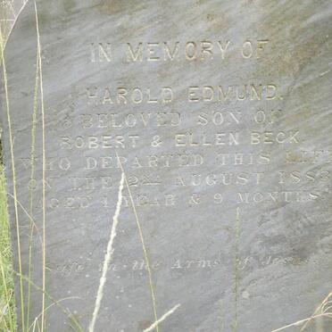 BECK Harold Edmund -1883