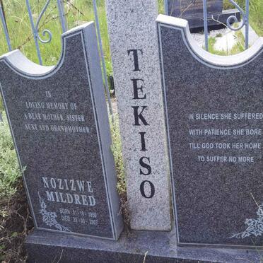 TEKISO Nozizwe Mildred 1950-2007