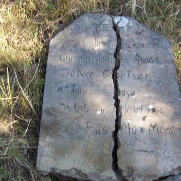 NAUDE Christina Johanna nee COETSER 1848-1918