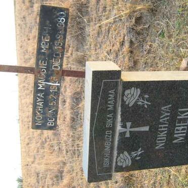 MBEKI Nokhaya 1928-1980