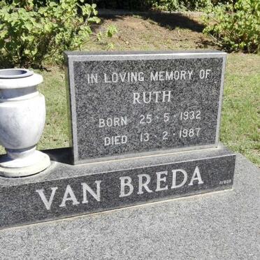 BREDA Ruth, van 1932-1987