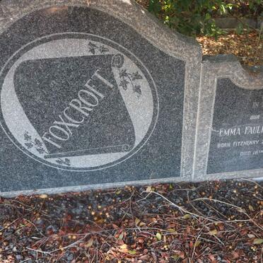 FOXCROFT William Wallace 1868-1940 &amp; Emma Faulkner FITZHENRY 1870-1953