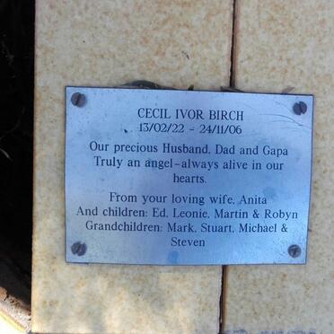 BIRCH Cecil Ivor 1922-2006