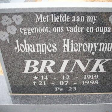 BRINK Johannes Hieronymus 1919-1998